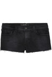 Low-rise cut-off denim shorts