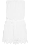 Soleil strapless linen mini dress