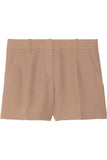 Clah pleated twill shorts